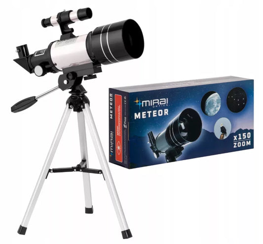 Mirai Optics Meteor teleskopas, žiūronai, PRO XL rinkinys F30070 300mm, priedai, dovana vaikui