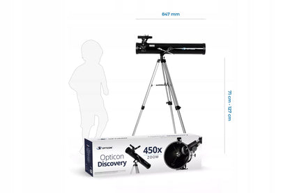 Teleskop OPTICON 114F900AZ Discovery – Dėl planetų ir žvaigždžių stebėjimų, didelis