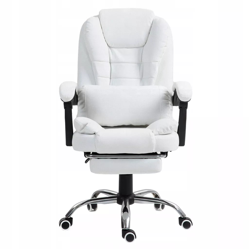 Biuro kėdė su pakoju (balta)