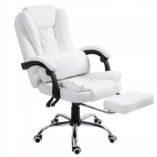 Biuro kėdė su pakoju (balta)
