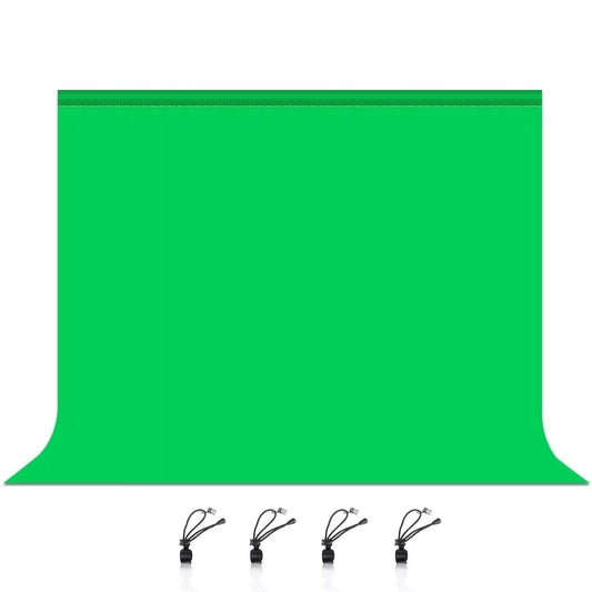 Žalias medžiaginis green screen fonas 3x2m