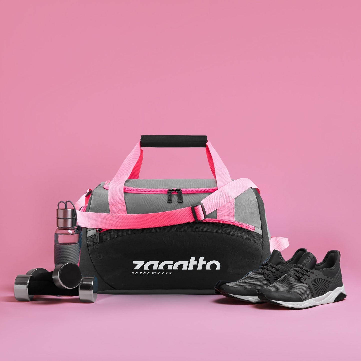 Moterims sportinė rankinė į sporto salę, treniruotėms, kelioninė rankinė ant peties ZAGATTO