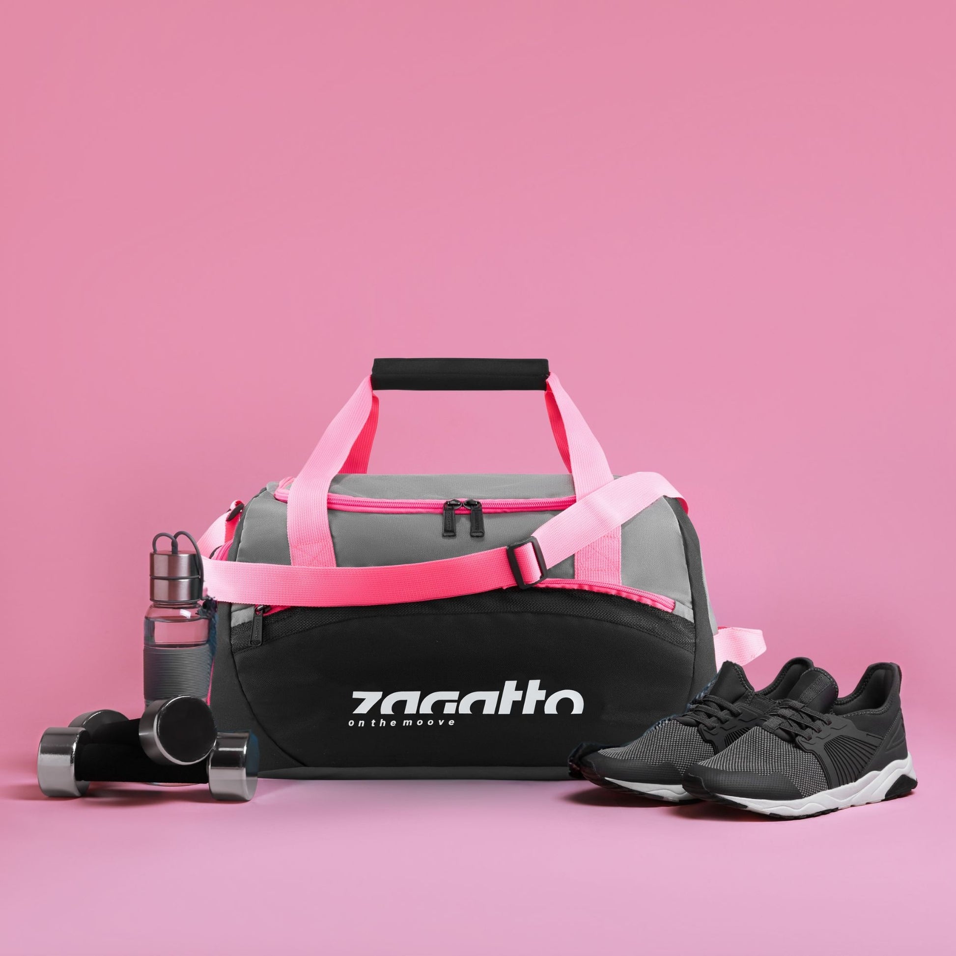 Moterims sportinė rankinė į sporto salę, treniruotėms, kelioninė rankinė ant peties ZAGATTO