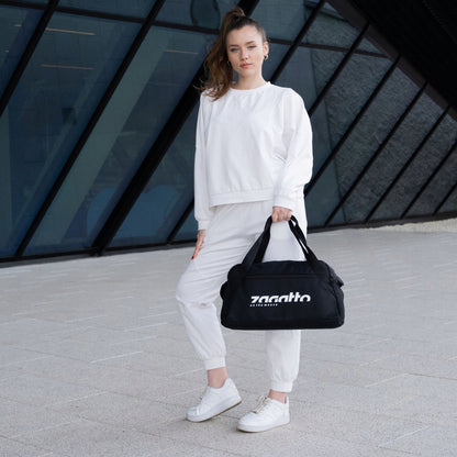 Juodas lengvas sportinis kelioninis krepšys vyrams ir moterims, skirtas sporto salei ZAGATTO