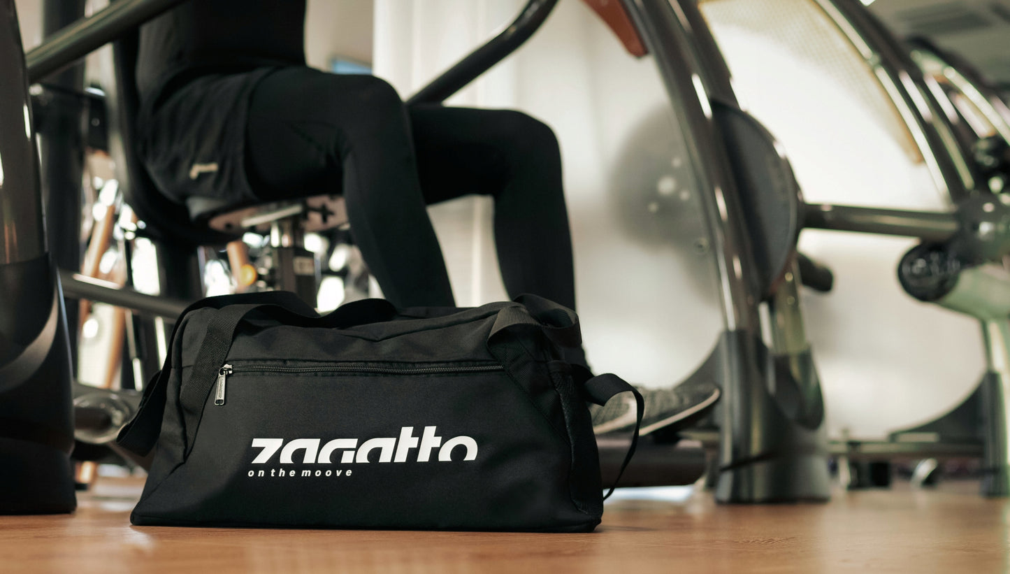 Juodas lengvas sportinis kelioninis krepšys vyrams ir moterims, skirtas sporto salei ZAGATTO