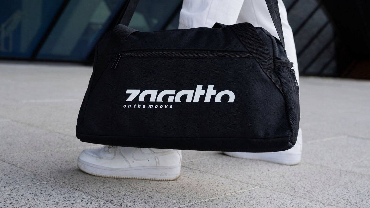 Juodas lengvas sportinis kelioninis krepšys vyrams ir moterims, skirtas sporto salei ZAGATTO