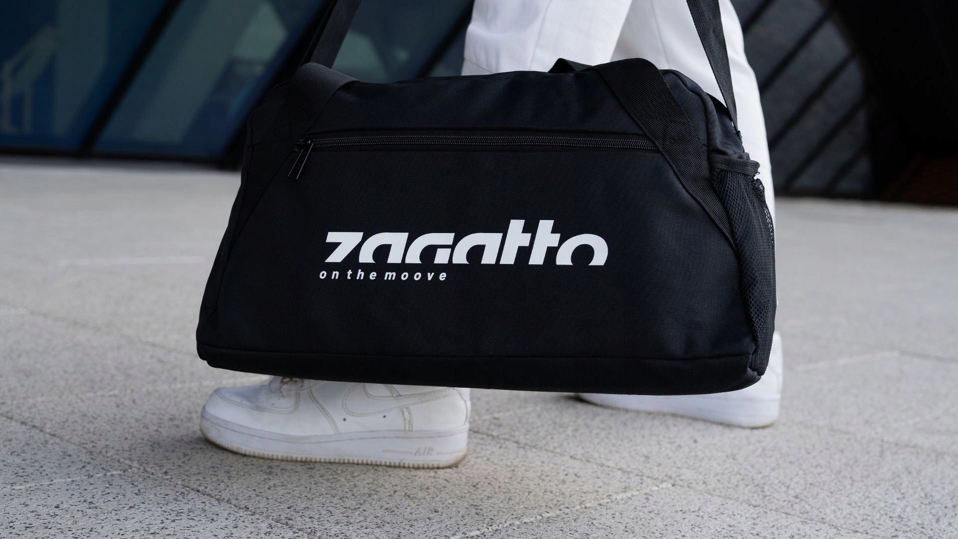 Juodas lengvas sportinis kelioninis krepšys vyrams ir moterims, skirtas sporto salei ZAGATTO