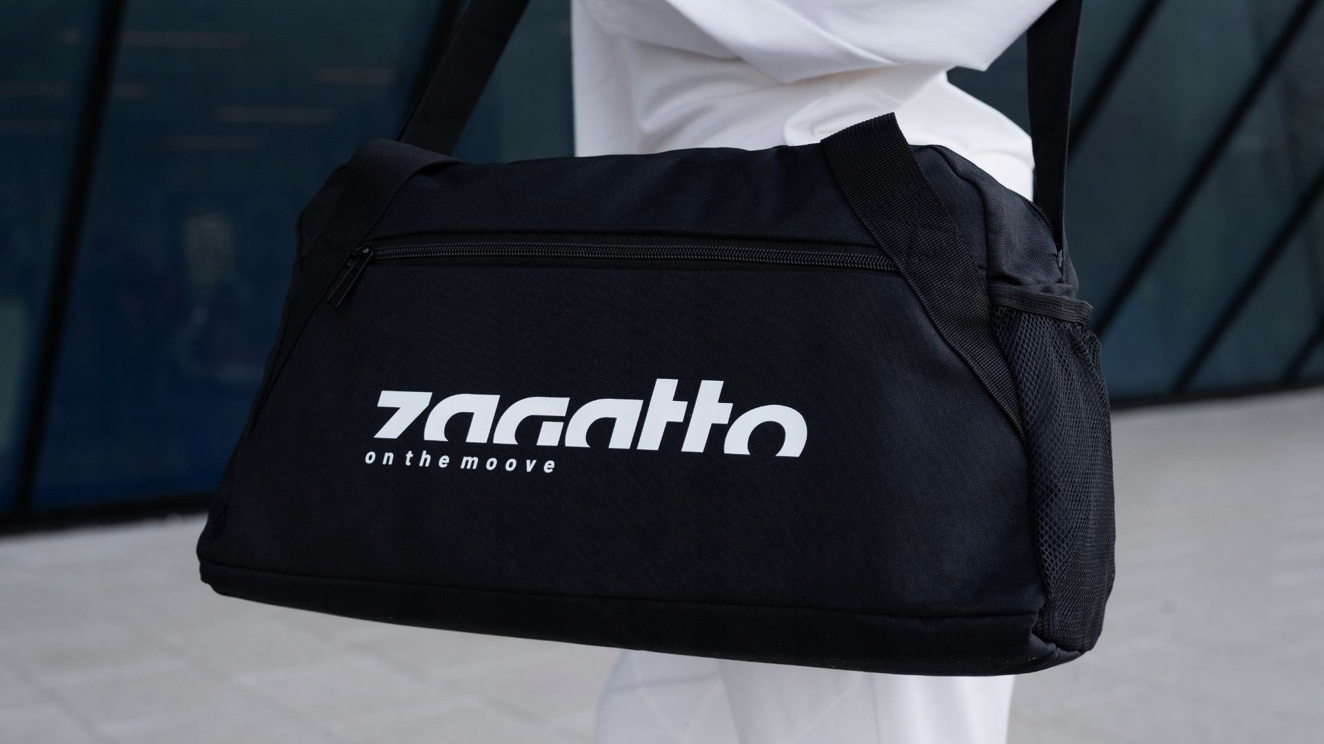 Juodas lengvas sportinis kelioninis krepšys vyrams ir moterims, skirtas sporto salei ZAGATTO