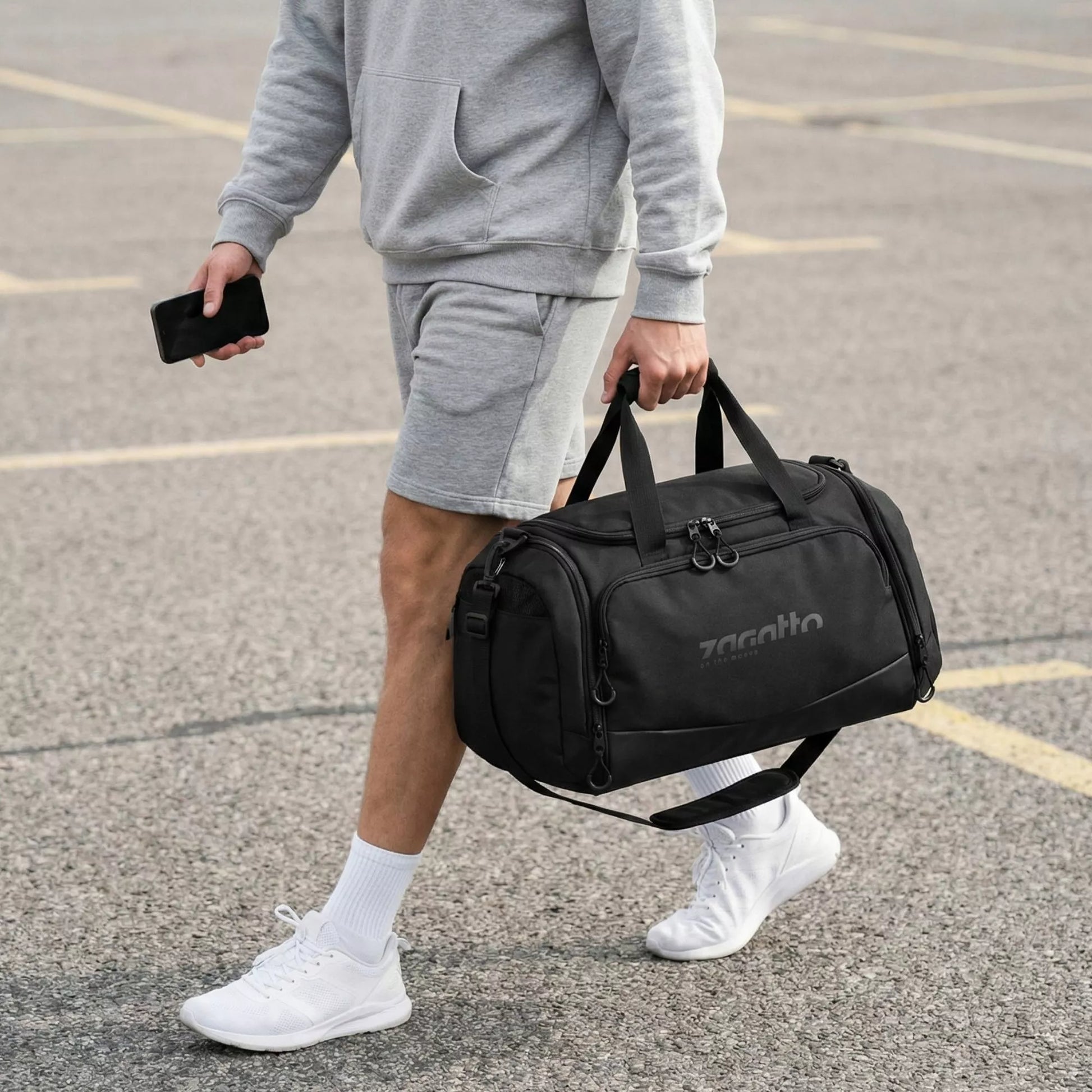 Sportinis kelioninis fitneso krepšys vyrams ir moterims, skirtas sporto salei ir treniruotėms