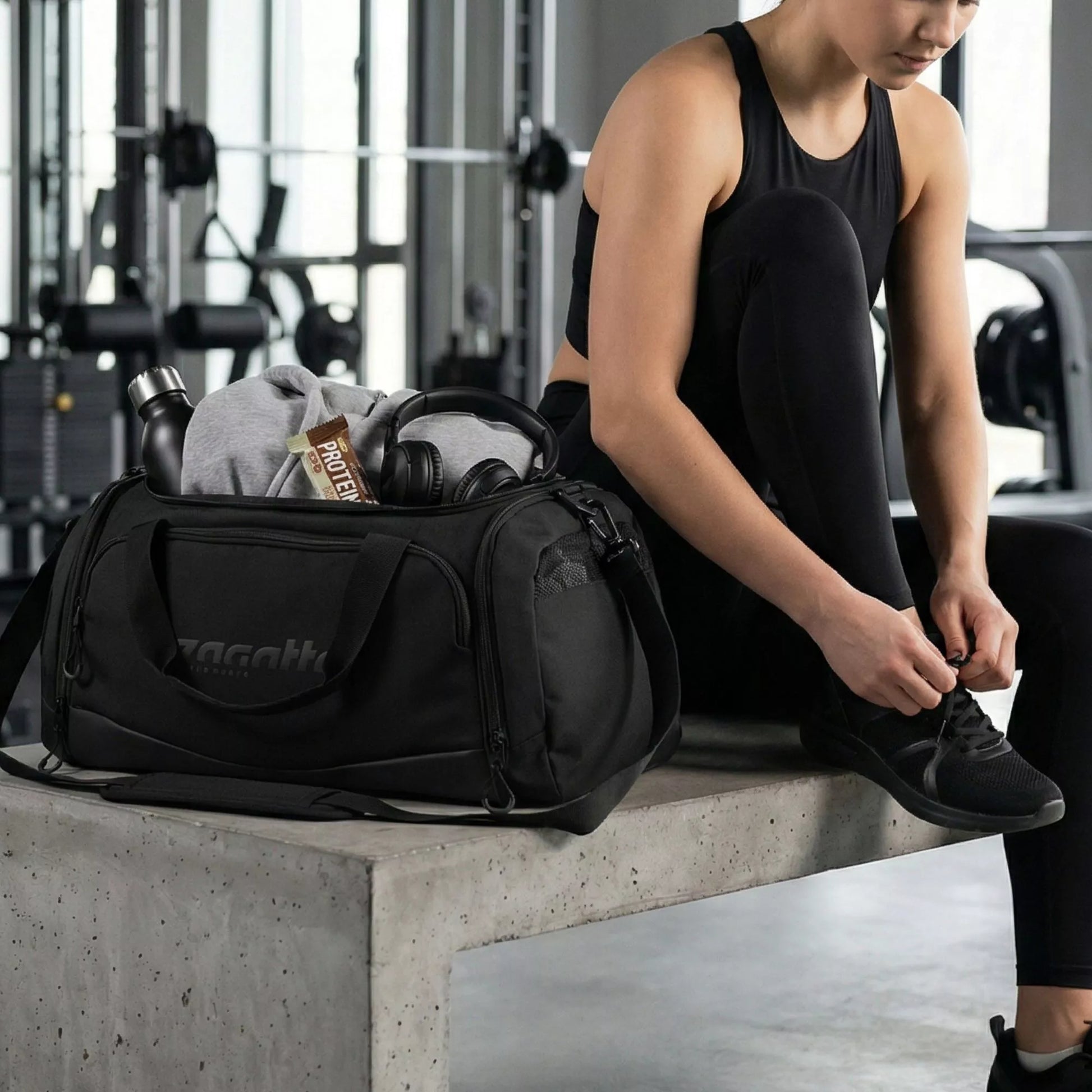 Sportinis kelioninis fitneso krepšys vyrams ir moterims, skirtas sporto salei ir treniruotėms