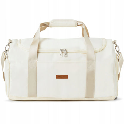 Moteriškas sportinis kelioninis krepšys treniruotėms, sporto salei, smėlio spalvos ZAGATTO