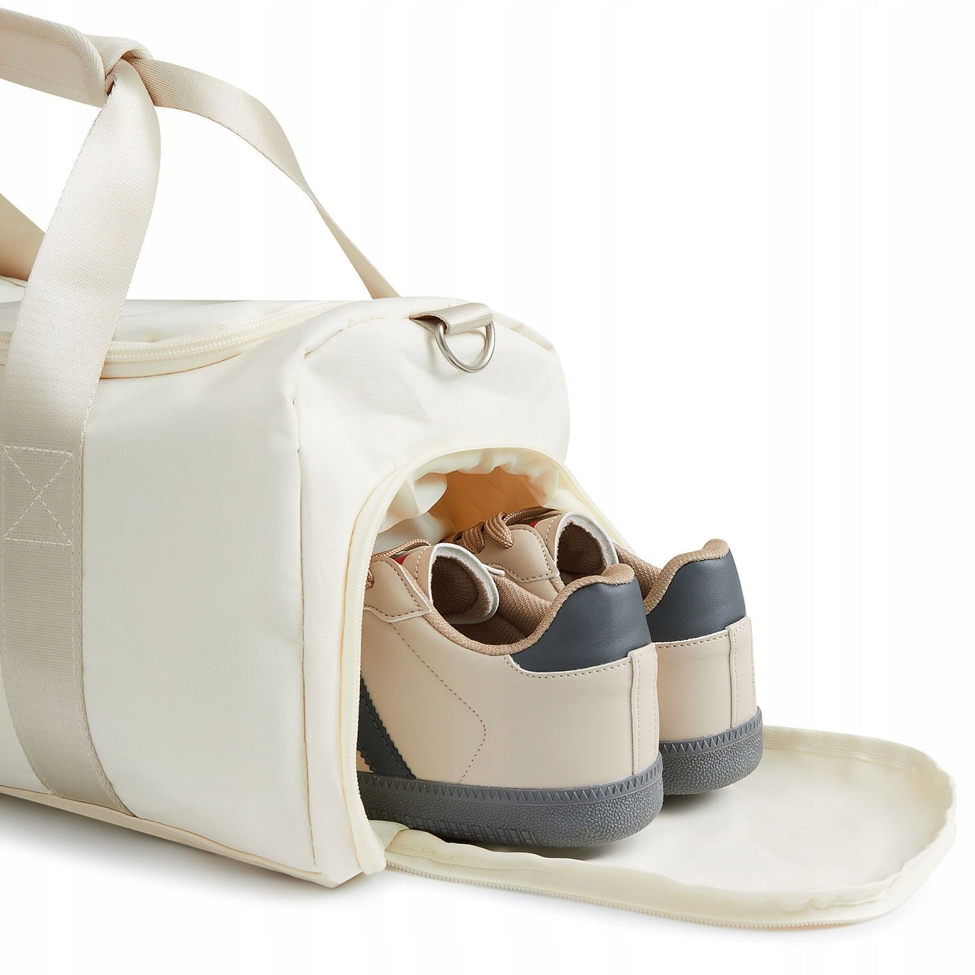 Moteriškas sportinis kelioninis krepšys treniruotėms, sporto salei, smėlio spalvos ZAGATTO