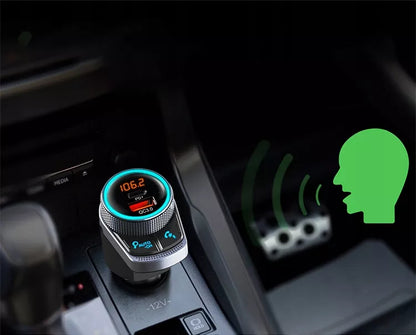 Feegar Bluetooth FM siųstuvas AUX Greitasis įkroviklis QC 3.0 38W AutoSearch