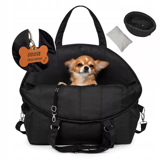 Transportinis dėklas šuniui, katei, kelioninė automobilinė kuprinė, lova 3in1