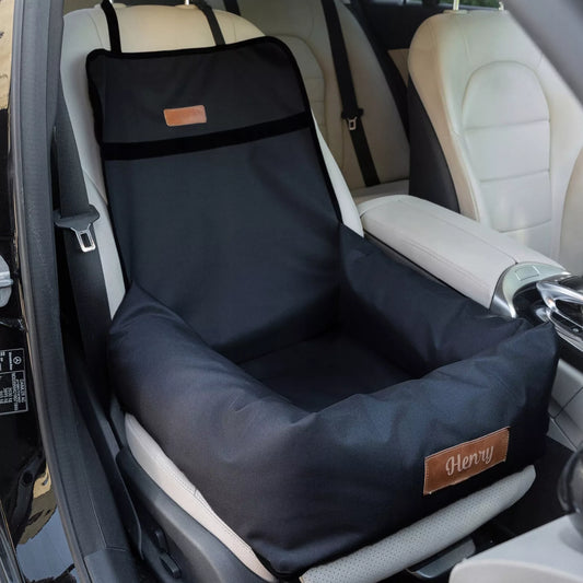 Vežimėlis šuniui katei automobilinė kėdutė į automobilį + Graviruojamas vardas NEMOKAMAI