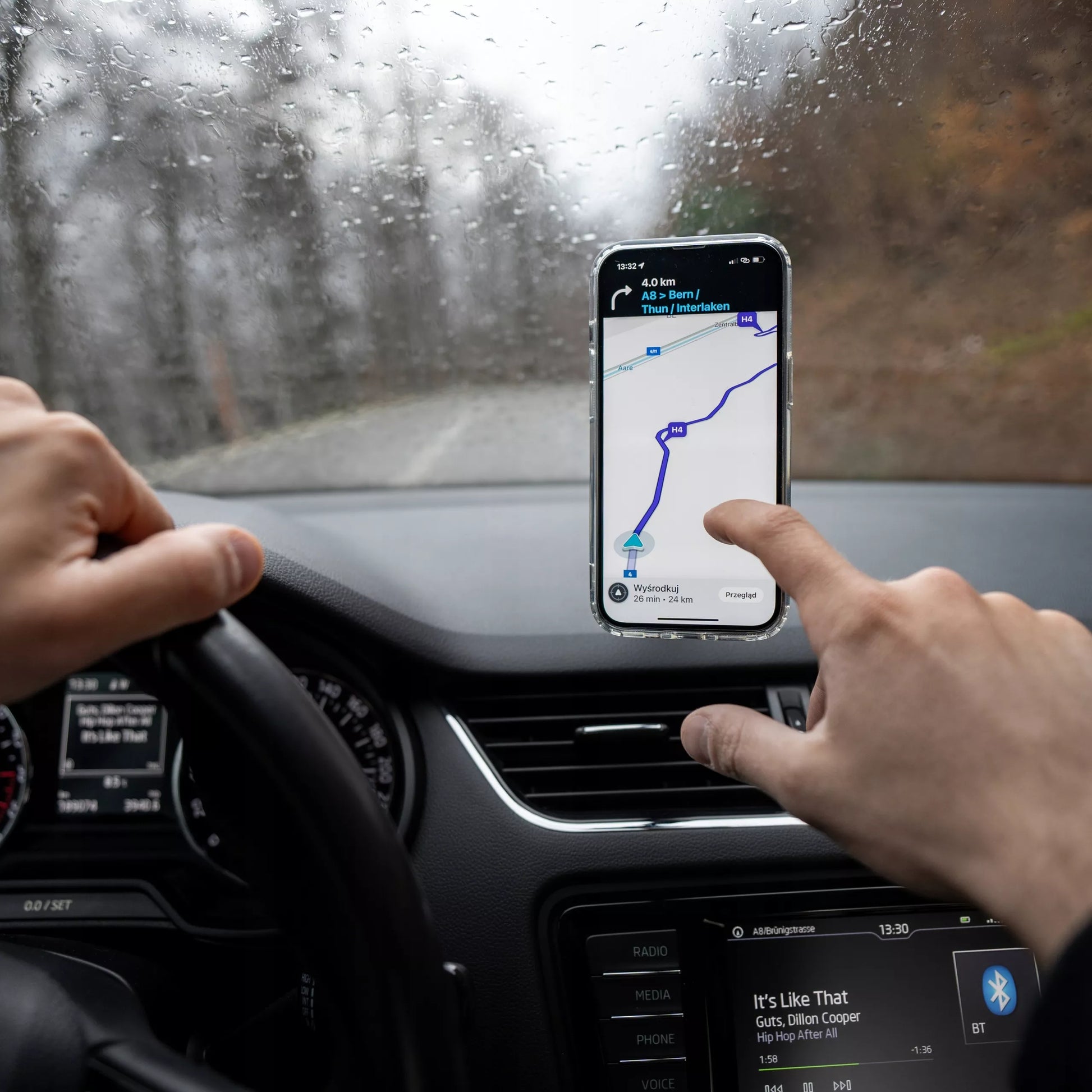 MagSafe magnetinis automobilio laikiklis – montavimui ant stiklo