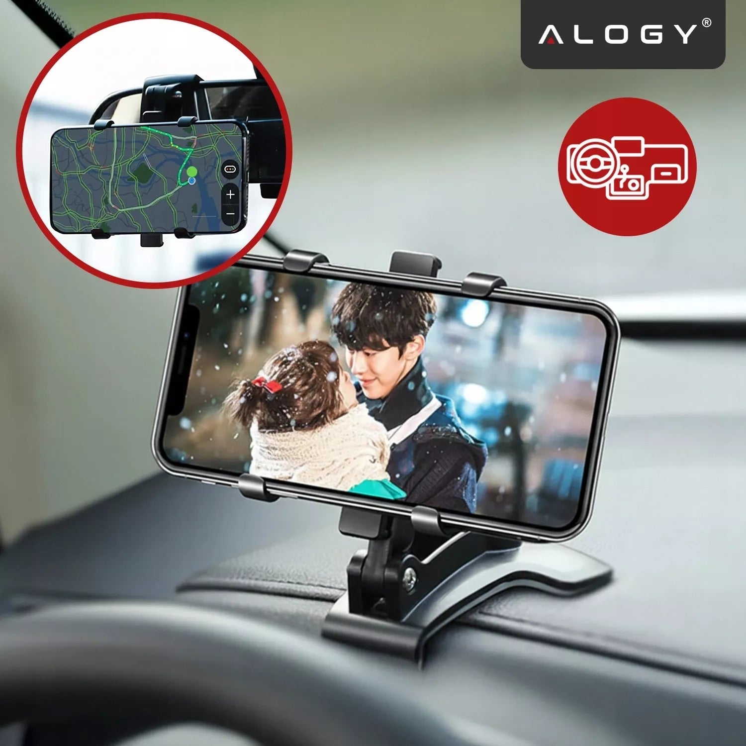 Automobilinis telefono laikiklis, stovas