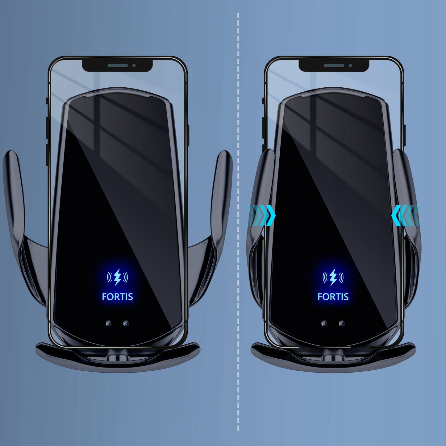 Automobilinis laikiklis su 15W indukcine įkrove telefonui