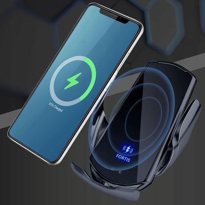 Automobilinis laikiklis su 15W indukcine įkrove telefonui