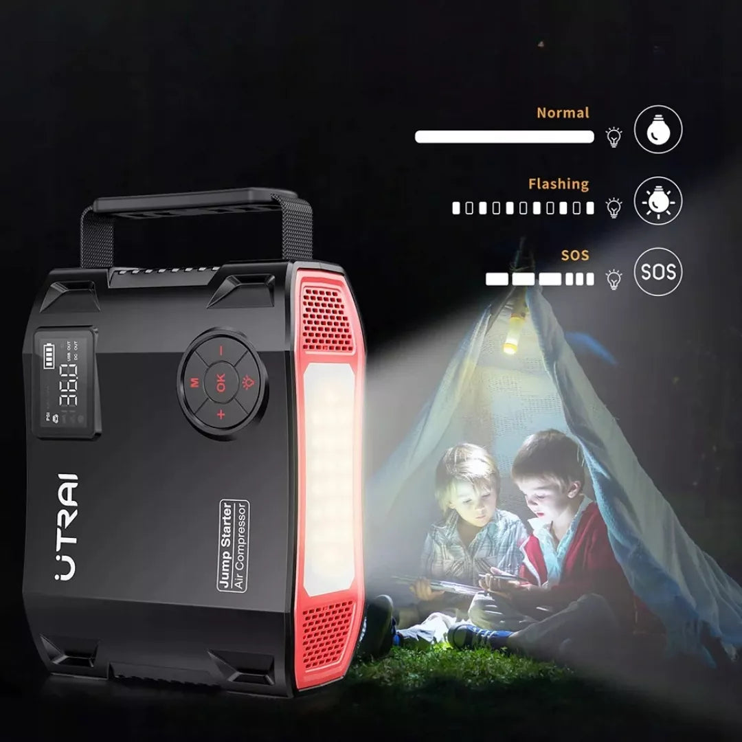 UTRAI JS-5 12V – užvedimo ir krovimo įrenginys / Powerbank, 2000A–6000A