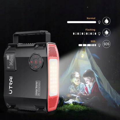 UTRAI JS-5 AUTOMOBILIO UŽVEDIMO IR KROVIMO ĮRENGINYS 2000A–6000A POWERBANK 12V AKUMULIATORIAUS STIPRIKLIS