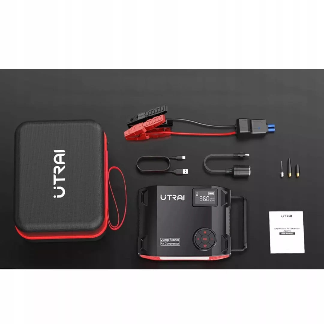 UTRAI JS-5 12V – užvedimo ir krovimo įrenginys / Powerbank, 2000A–6000A