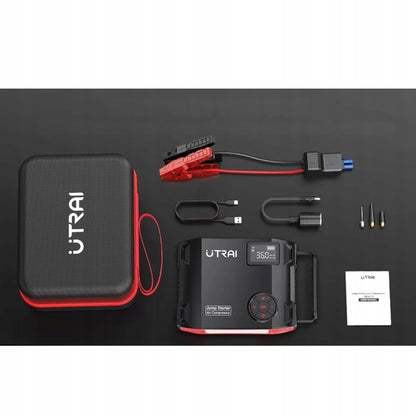 UTRAI JS-5 AUTOMOBILIO UŽVEDIMO IR KROVIMO ĮRENGINYS 2000A–6000A POWERBANK 12V AKUMULIATORIAUS STIPRIKLIS