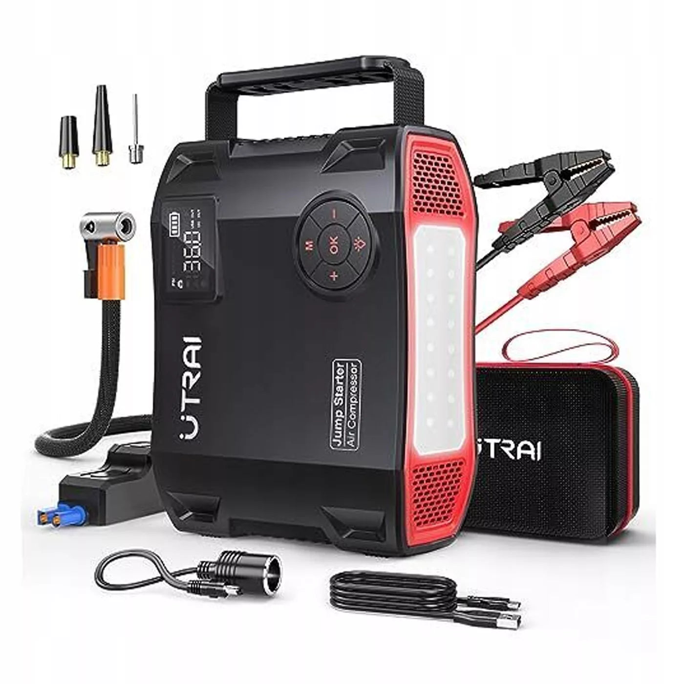 UTRAI JS-5 12V – užvedimo ir krovimo įrenginys / Powerbank, 2000A–6000A