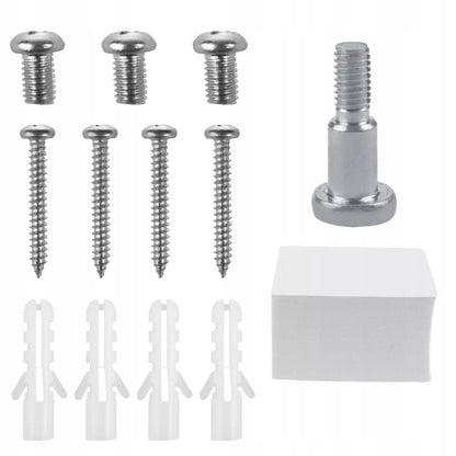 Sieninis stovas PS5 konsolei su pultelių laikikliu, baltos spalvos