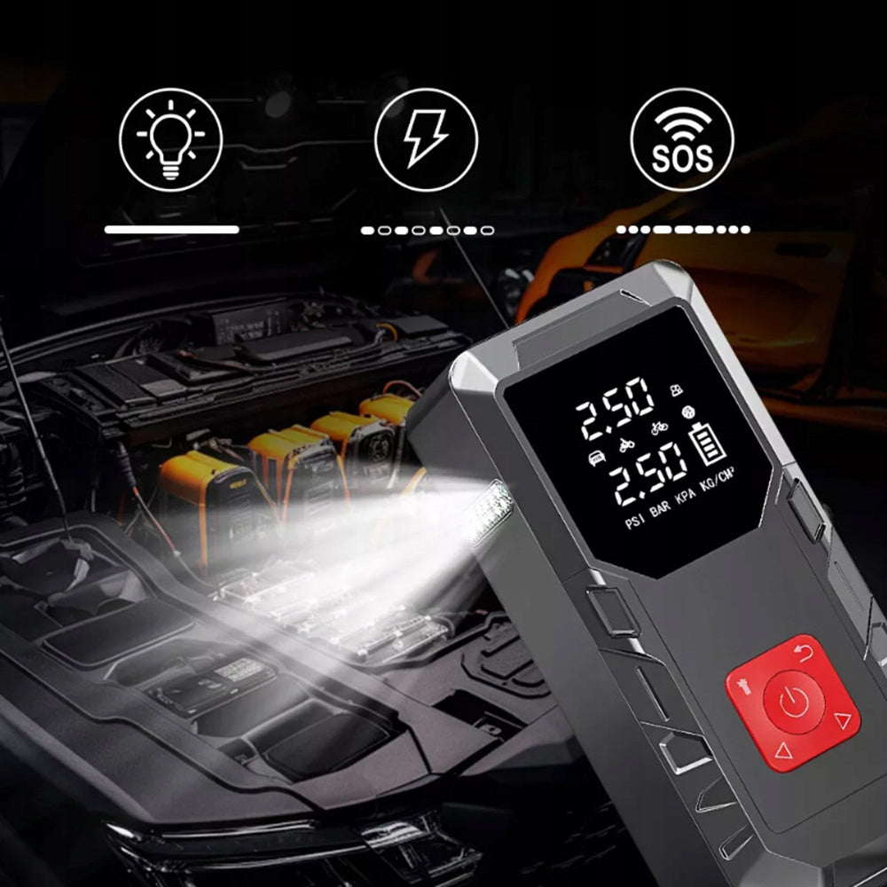 Užkurimo įrenginys "Jump Starter Booster" pakrovėjas starteris "Powerbank"