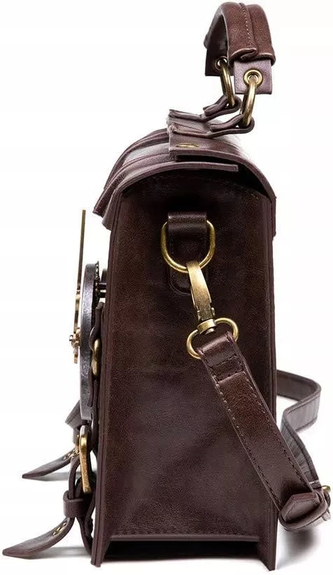 VINTAGE STEAMPUNK KRYŽMINĖ RANKINĖ MAIŠELIS RETRO AKTSECHELĖ NEŠIOJAMAM KOMPIUTERIUI