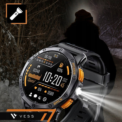 Vyrų išmanusis sportinis laikrodis GPS, vandeniui atsparus, su skambučiais (PL meniu)