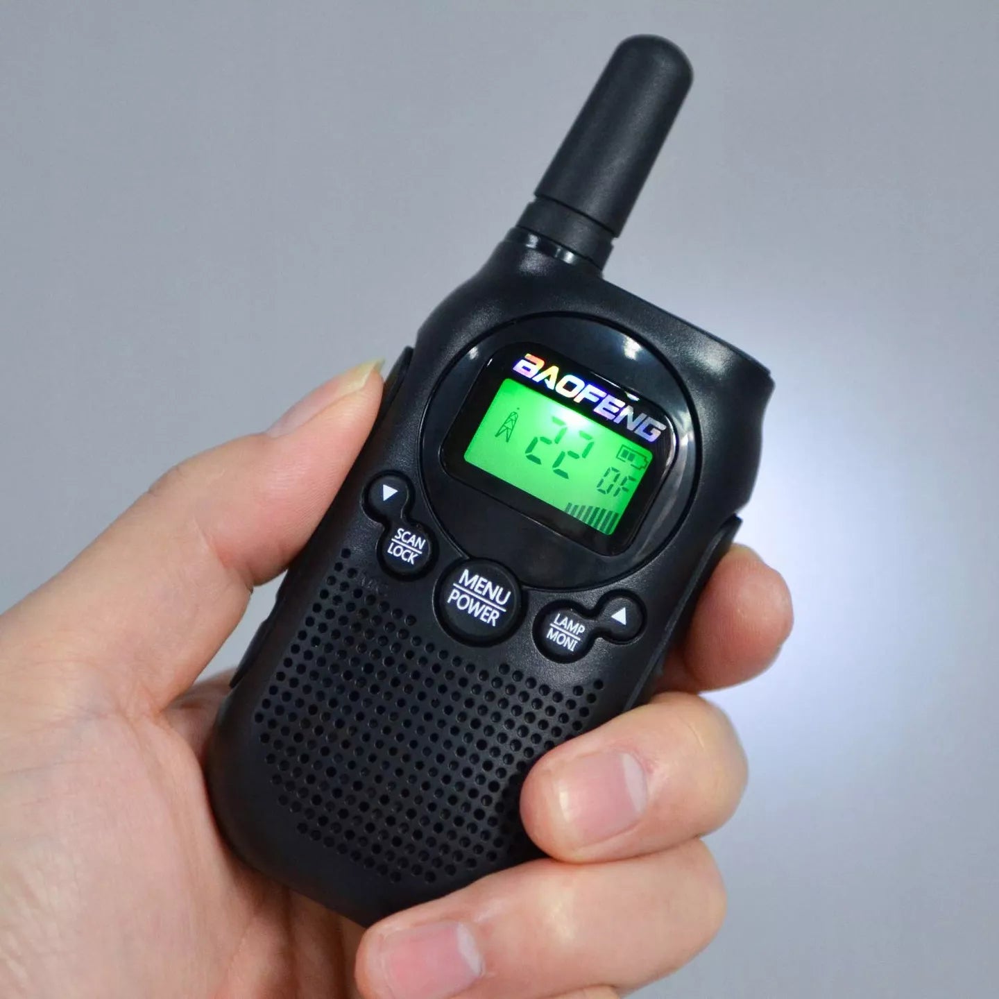 Walkie-talkie vaikams, PMR, žibintuvėlis, USB