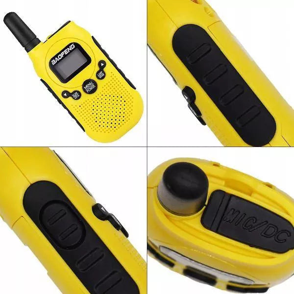 Walkie-talkie vaikams, PMR, žibintuvėlis, USB