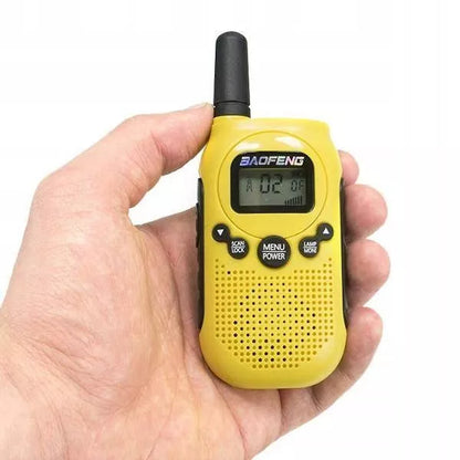Walkie-talkie vaikams, PMR, žibintuvėlis, USB