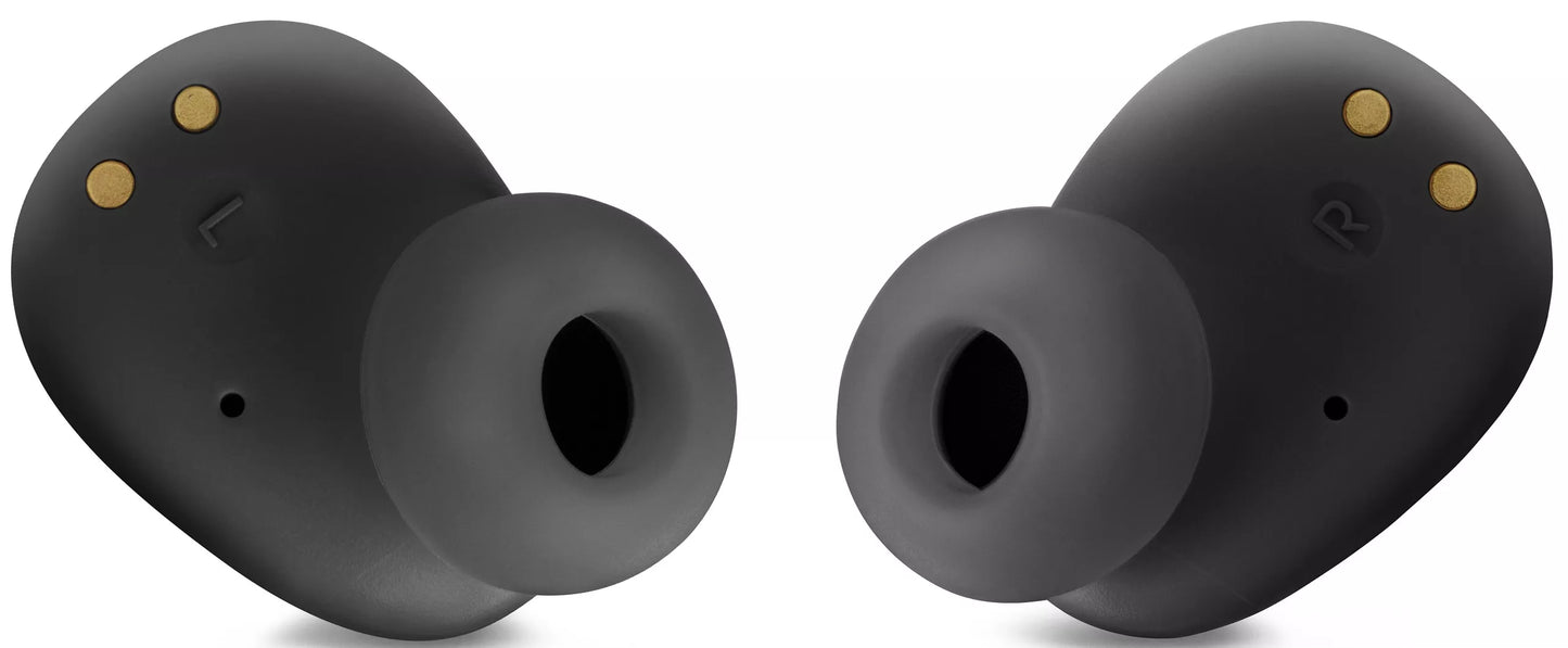 Belaidės ausinės Bluetooth, juodos, su mikrofonu ir dėklu