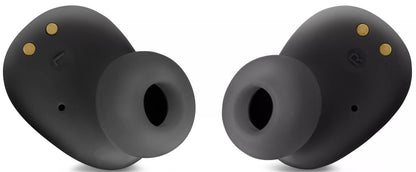 Belaidės ausinės Bluetooth, juodos, su mikrofonu ir dėklu