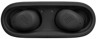 Belaidės ausinės Bluetooth, juodos, su mikrofonu ir dėklu