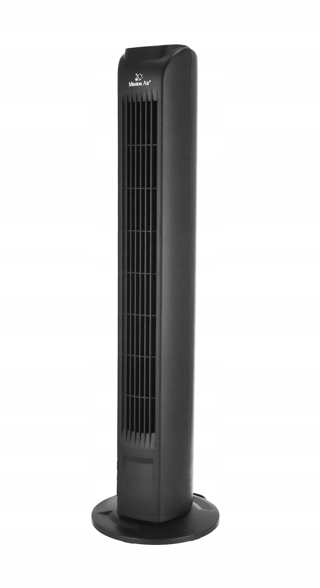 Tylus besisukantis TOWER FAN – juodas grindinis ventiliatorius