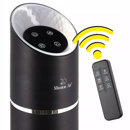 Grindinis stovintis ventiliatorius Tower Fan XL – juodas