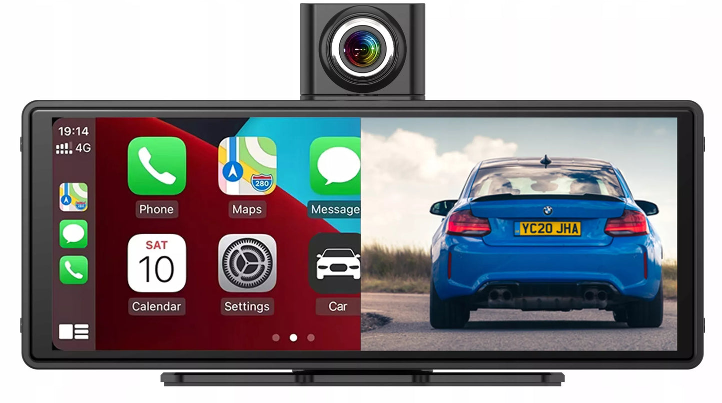 Vaizdo registratorius automobilinė kamera 10,3" FULL HD ANDROID AUTO CARPLAY