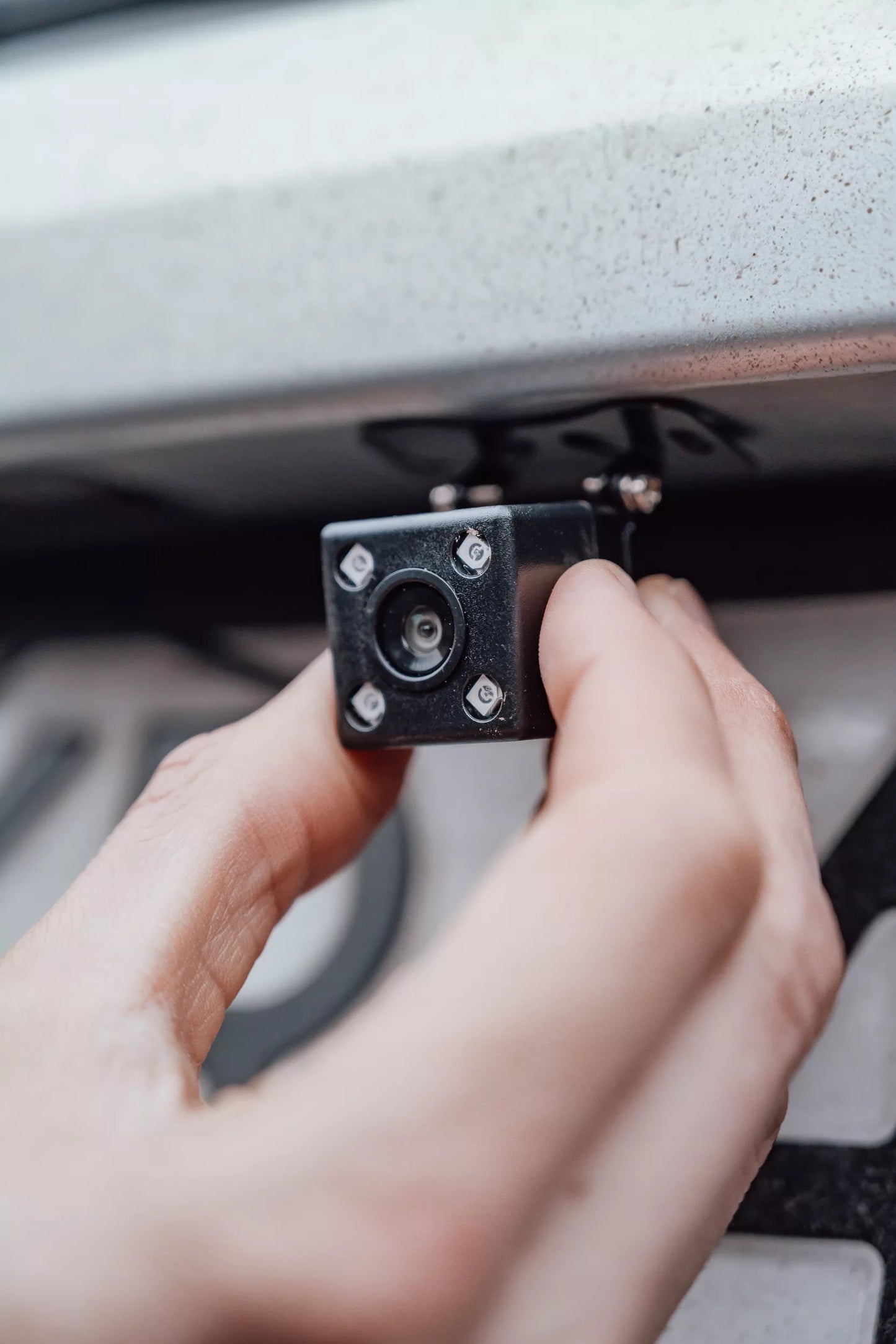 Automobilio vaizdo registratorius, kamera veidrodėlyje, priekio ir galo įrašymo įrenginys FULL HD