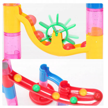 DIDELIS RUTULIŲ TAKAS LENKTYNĖS SU RUTULIAIS 30 vnt. 109 elementai Marble Run Labirintas