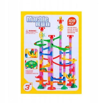 DIDELIS RUTULIŲ TAKAS LENKTYNĖS SU RUTULIAIS 30 vnt. 109 elementai Marble Run Labirintas