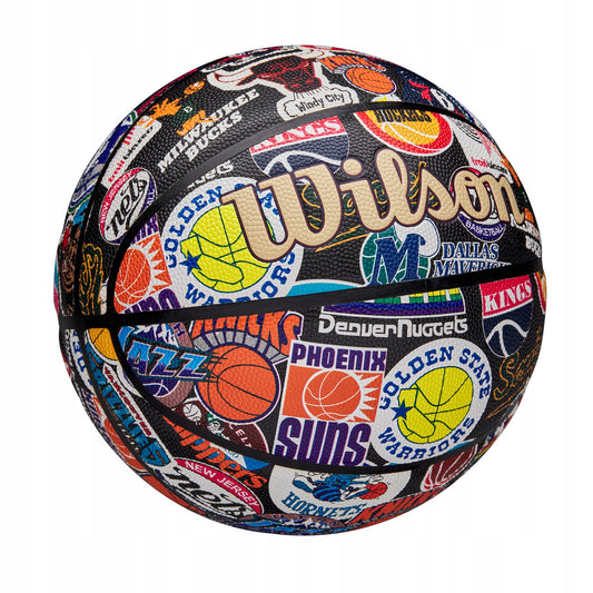 Wilson NBA Visų komandų Retro 7 krepšinio kamuolys Hardwood Classics