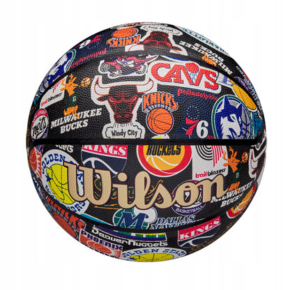 Wilson NBA Visų komandų Retro 7 krepšinio kamuolys Hardwood Classics