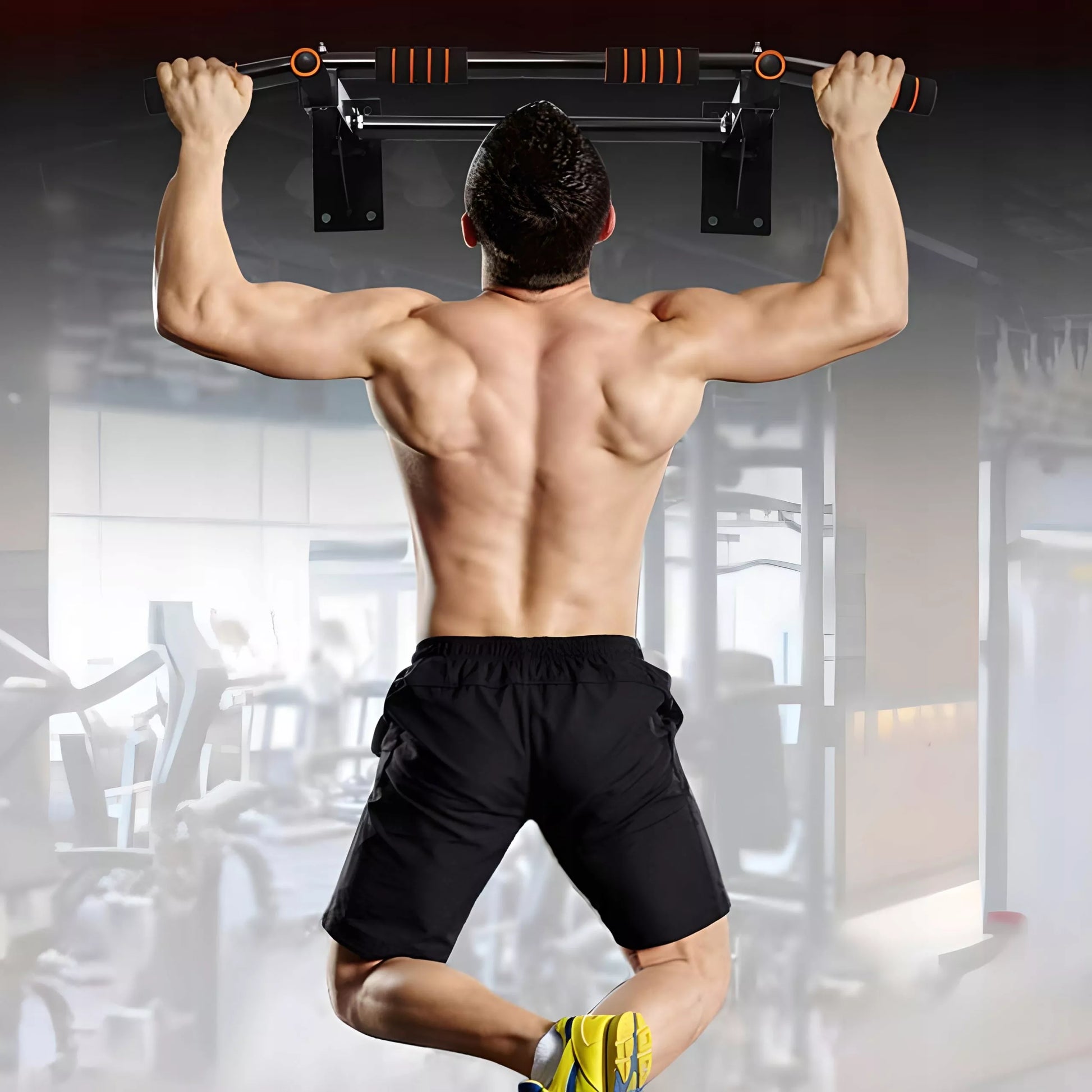 Plieninis sieninis skersinis 100 cm – atsparumas iki 150 kgSieninis skersinis pull-ups – plieninis, 100 cm, iki 150 kg