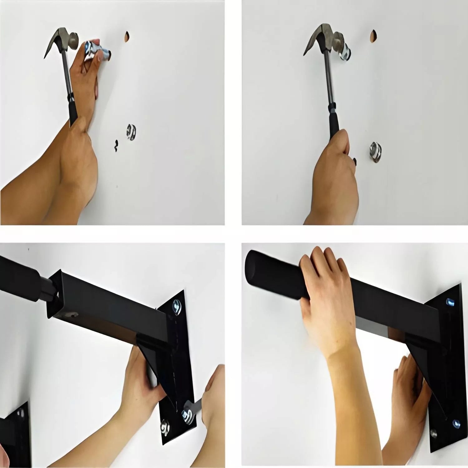 Plieninis sieninis skersinis 100 cm – atsparumas iki 150 kgSieninis skersinis pull-ups – plieninis, 100 cm, iki 150 kg