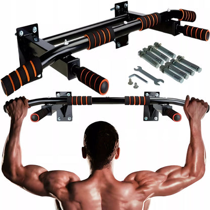 Plieninis sieninis skersinis 100 cm – atsparumas iki 150 kgSieninis skersinis pull-ups – plieninis, 100 cm, iki 150 kg