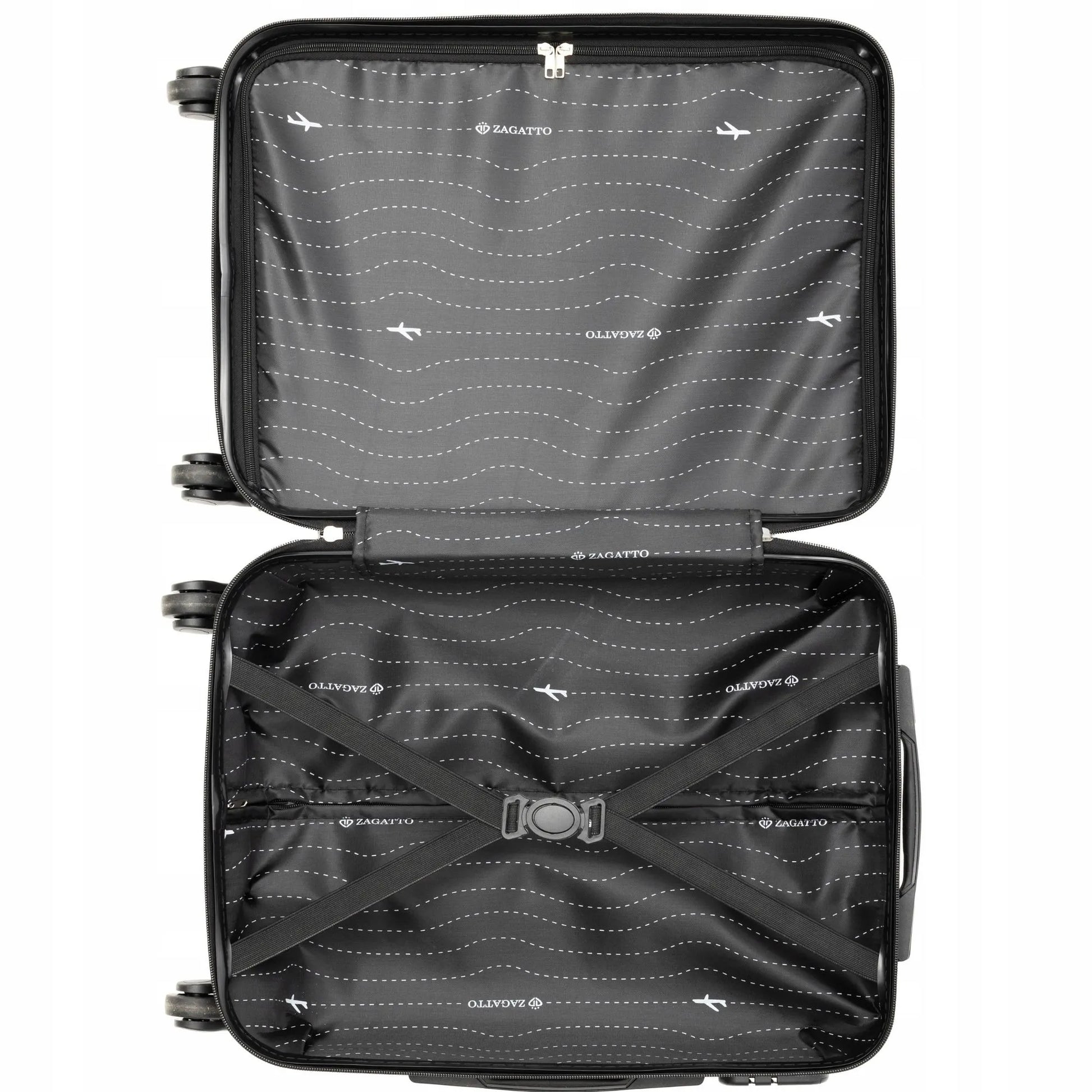 Rankinis lagaminas RYANAIR 55x40x20 mažas kelioninis lagaminas 10 SPALVŲ ZAGATTO